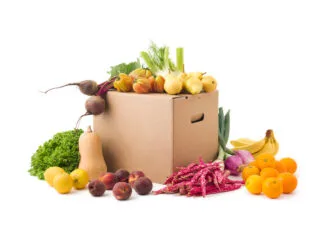 Box grande di frutta e verdura bio
